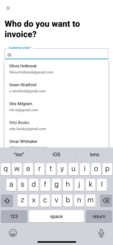 Simplified Invoicing for Mobile users