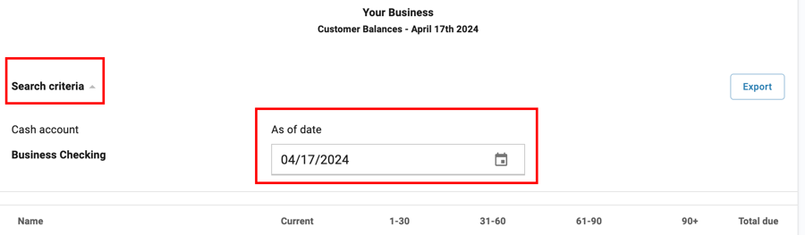 Understanding your Customer Balance report